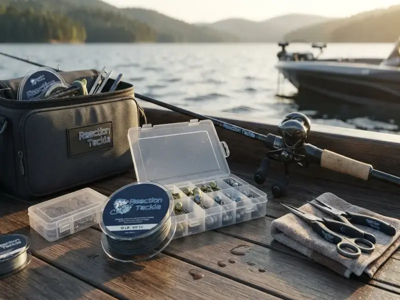 Reaction Tackle Braided Fishing Line Fluorocarbon Monofilament Terminal Tackle and Accessories